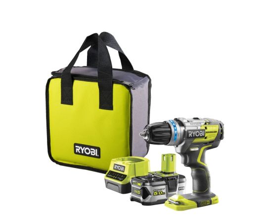 Аккумуляторный ударный дрель-шуруповерт Ryobi R18PDBL-252S 18V