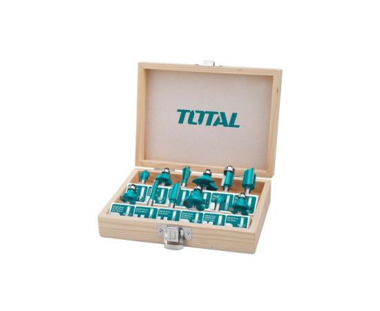 Set of router bits Total TACSR1121 8 mm 12 pcs