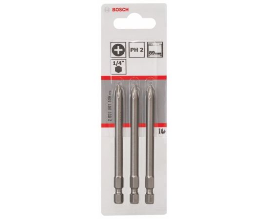 Bit set Bosch 2607001535 PH2 89 mm 3 pcs