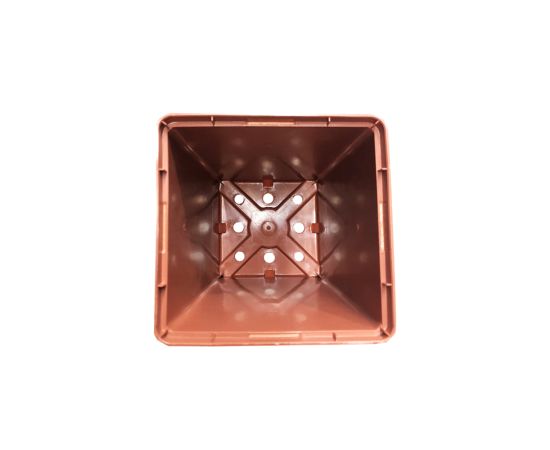 Plastic pot Aleana 12x19.5 cm terracotta