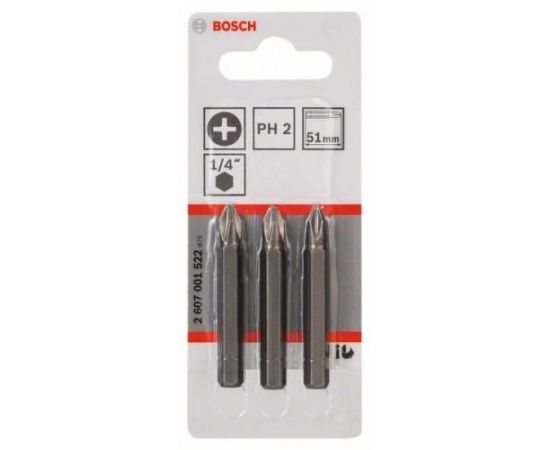 Bit Bosch 2607001522 PH2 51 mm 3 pcs