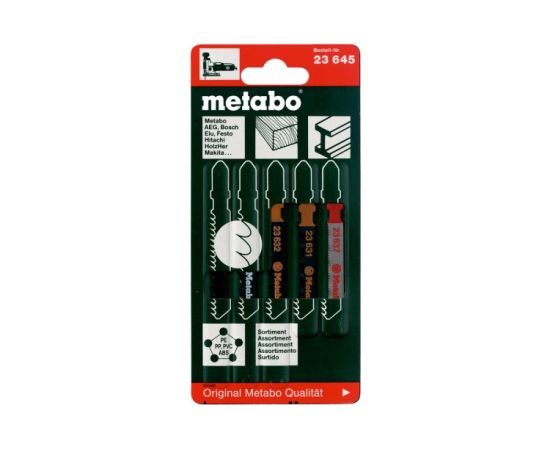 Jigsaw blade set Metabo 623645000 5 pcs