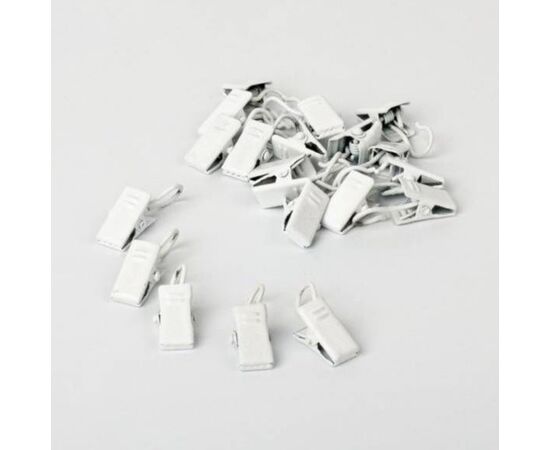 Set of clamps for metal rings Delfa СЗФ-9032 white piano 20 pcs