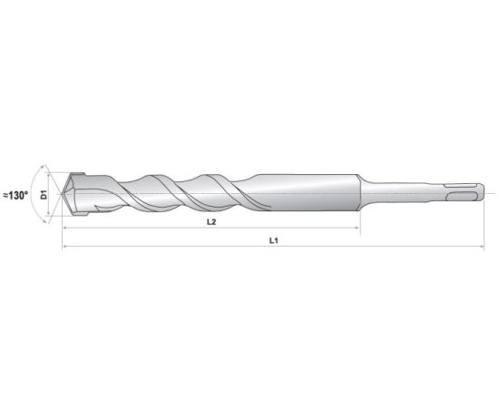 Бур Raider SDS-plus 153618 10x200/260 мм