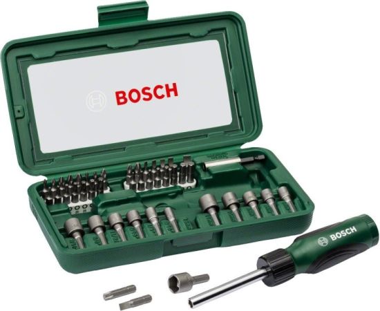 Set of bits and Heads Bosch 2607019504 46 pcs