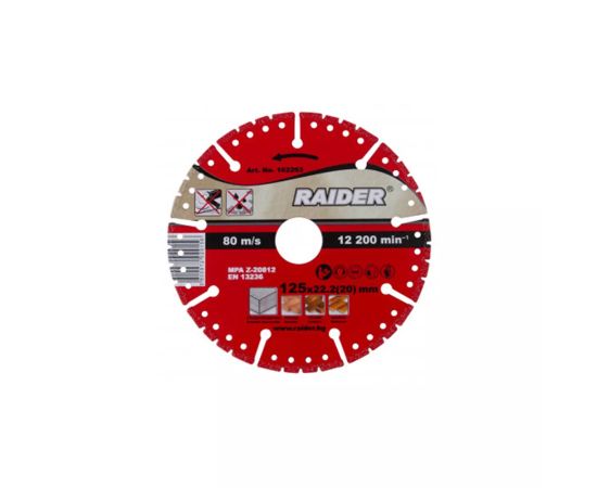 Diamond blade Raider Universal RD-DD24 125 mm