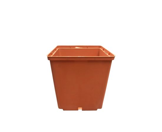 Plastic pot Aleana 13x13 cm terracotta