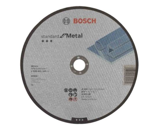 საჭრელი დისკი ლითონისთვის Bosch Standard for Metal 230x3x22.23 მმ