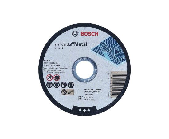 Cutting disc Bosch Standard for Metal 115х1х22.23 mm