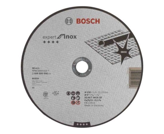 Отрезной диск Bosch Expert for Inox 230x2x22.23 мм