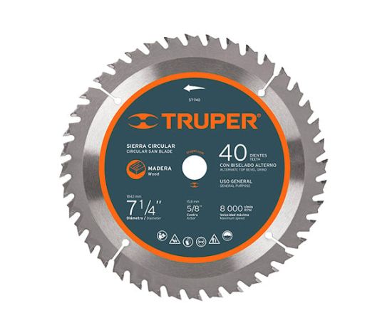 Wood cutting saw disc Truper ST-740 184 mm