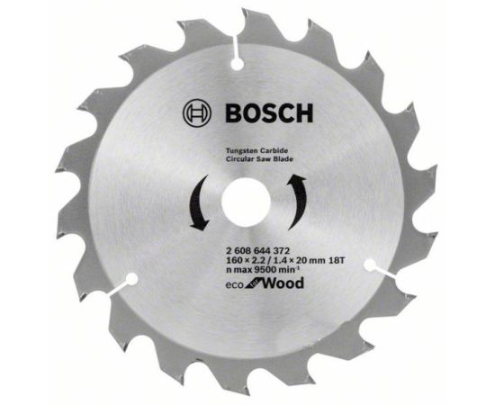 წრიული დისკი  Bosch EC WO H 160x20-18