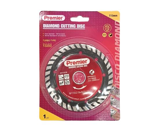 Diamond blade Premier Turbo YF1145-115 115 mm