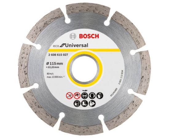 Diamond blade Bosch ECO Universal 115х22.23 mm