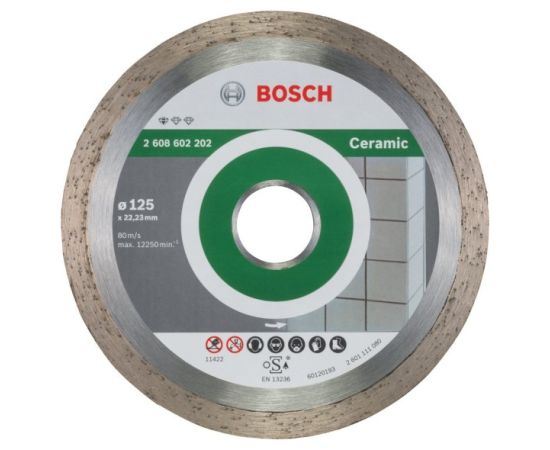 Diamond blade Bosch Standard for Ceramic 125x22.23 mm