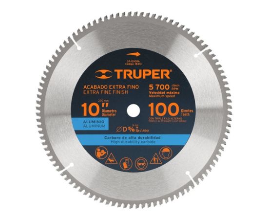 Aluminum cutting saw disc Truper ST-10100A 254 mm