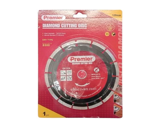 Diamond cutting disc Premier YF907-180 180x2.2x22.23 mm