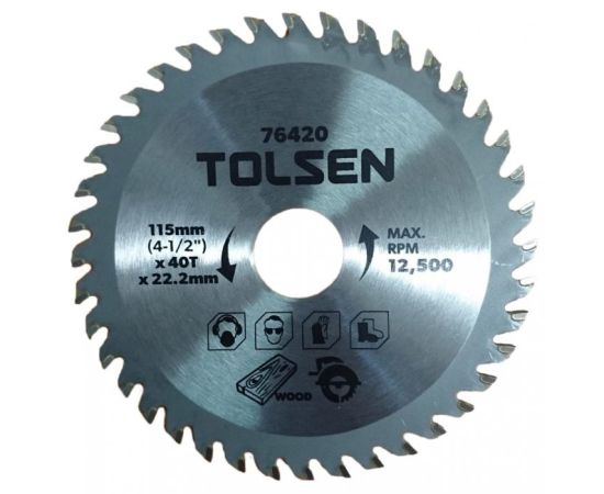 Wood cutting saw disc Tolsen TOL948-76420 115 mm