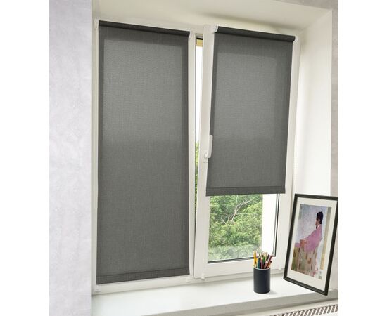 Curtain Delfa Aura SRSH-01M-2721 119(115)/170 cm gray