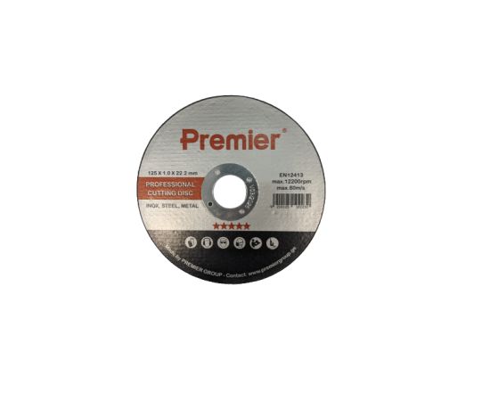 ლითონის საჭრელი დისკო  Premier 125 x 1.0 x 22 მმ.