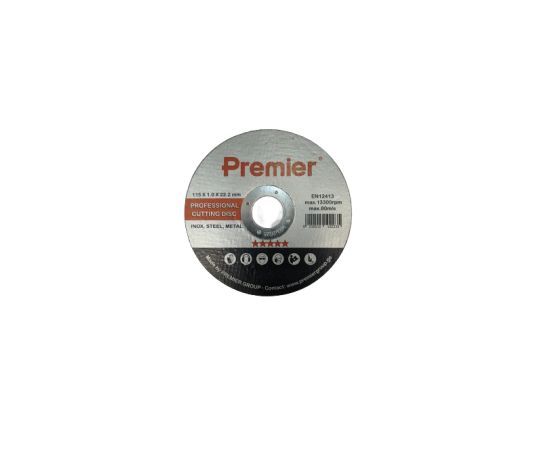 Cutting disc for metal   Premier   115 x 1.0 x 22 mm