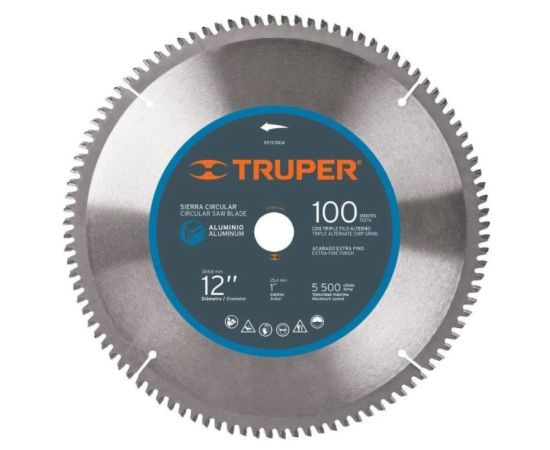 Aluminum cutting saw disc Truper ST-12100A 305 mm