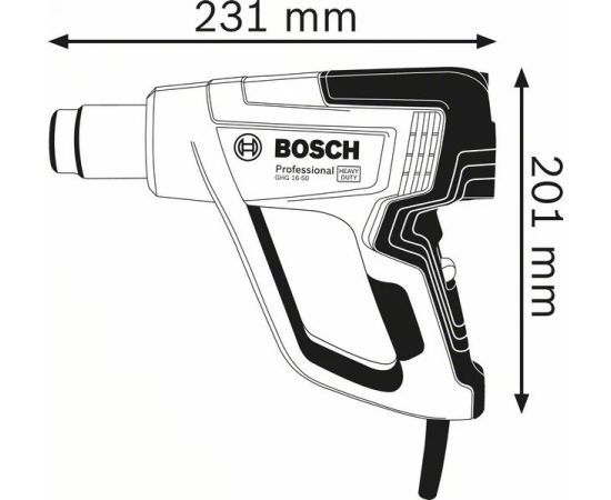 Технический фен Bosch GHG 16-50 1600W