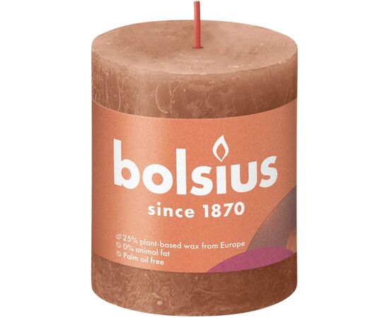 Candle Bolsius Rusty Pink 80/68 mm