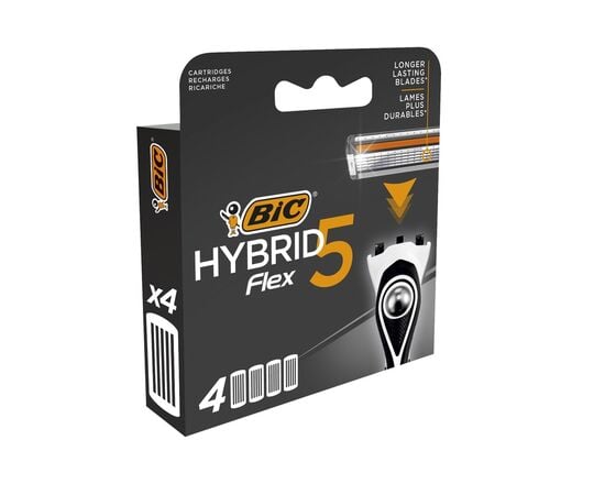 Лезвия для бритвы BIC Flex 5 Hybrid 4шт