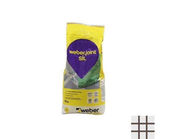 Grout for seams Weber.joint SIL 5 kg 433 dark brown