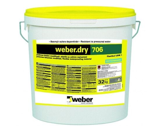 Bitumen waterproofing Weber.dry 706 32 kg