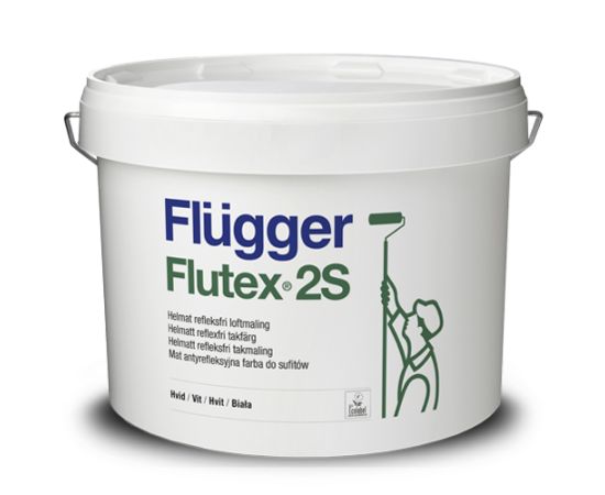 Краска для потолка Flugger Flutex 2S 3 л