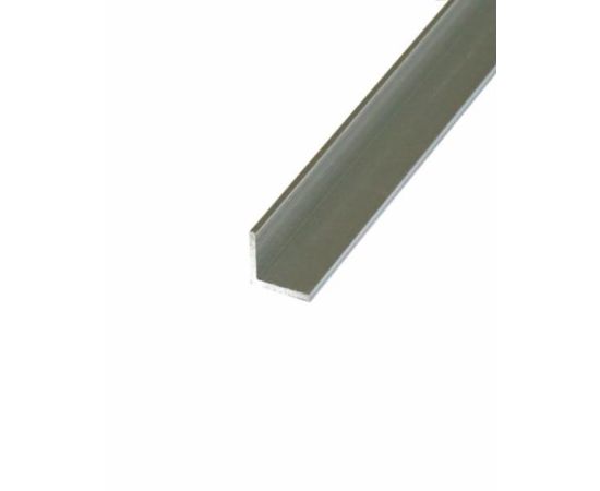 Aluminum corner PilotPro Silver 20х20х1 1 m