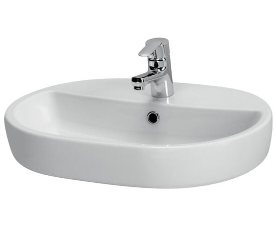 Washbasin built-in Cersanit CASPIA 60 OVAL oval, белый