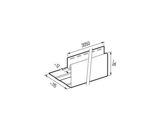 Plank VOX SV-17 Window Flashing White 3.05 m