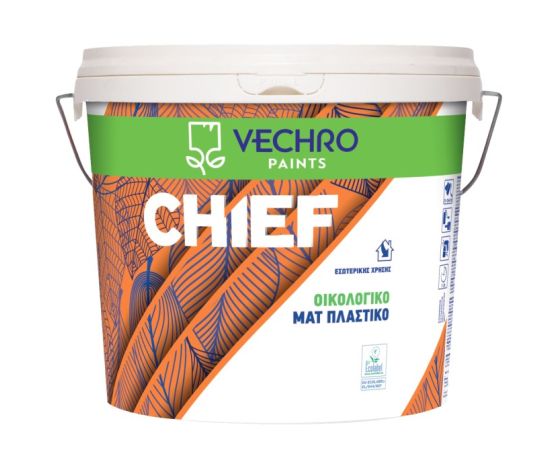 Краска водоэмульсионная Vechro CHIEF PLASTIC ECO 9 л