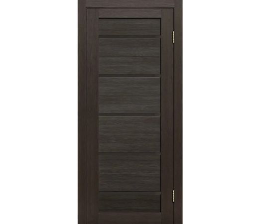 Door block ZPC PVC LA STELLA 206 oak mocha 36x800x2150 mm black glass