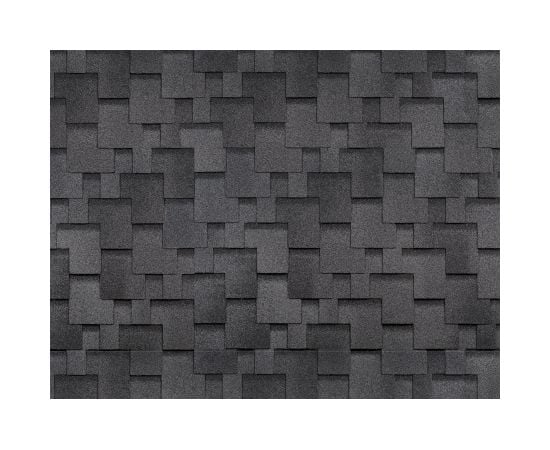 Flexible bituminous tile Technonicol Finnish Accord 4А4Х21-3618RUS gray