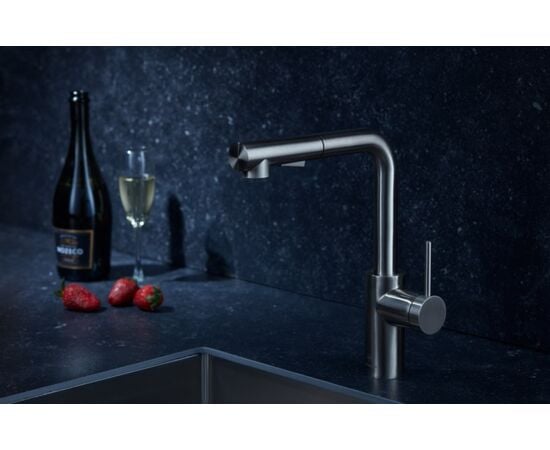 Kitchen faucet KFA DUERO BASIC INOX with pull-out spout