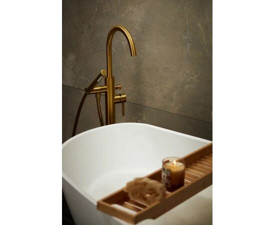 Floor-mounted bathroom faucet KFA Moza Gold