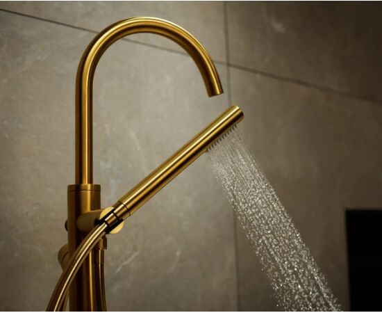 Floor-mounted bathroom faucet KFA Moza Gold