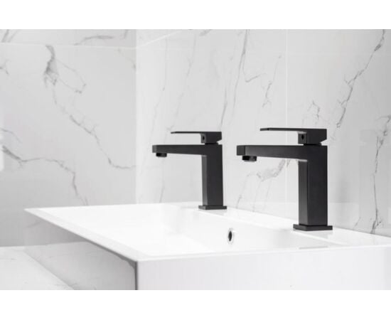 Washbasin faucet KFA Logon black with Click-Clack siphon