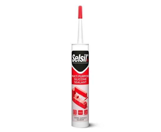 სილიკონი უნივერსალური Selsil Multi Purpose Silicone Sealant 280 მლ შავი