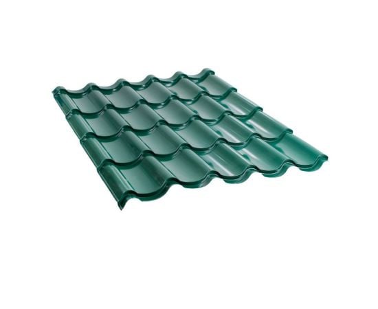 Metal tile 0.45x1180x2000 mm 2.36 m² green