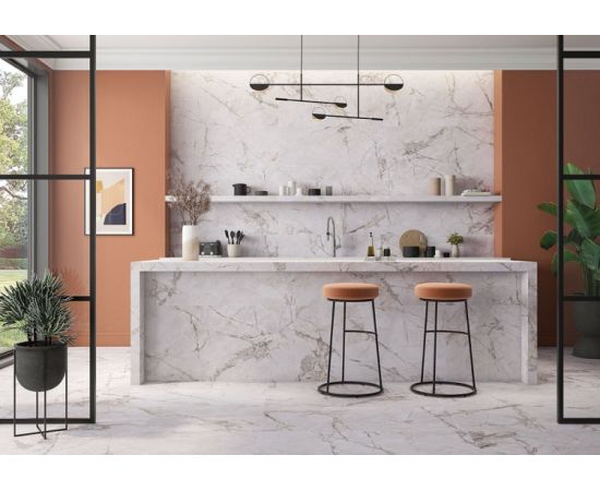 Porcelain tile Geotiles Borgia Blanco 608x608 mm