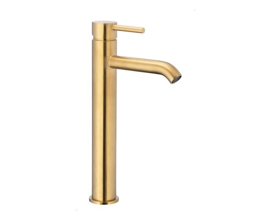 Washbasin faucet  KFA Moza Gold high ( with Siphon Click-Clack)