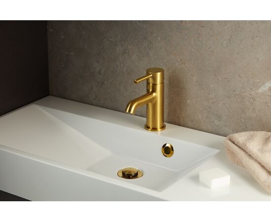 Washbasin faucet  Moza Gold KFA ,(with Click-Clack siphon)