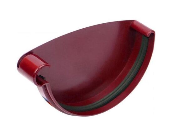 Left gutter endcap Giza 120 mm red (10.120.05.004)