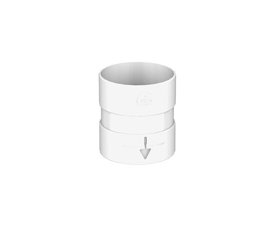 Downpipe connector Giza 85 mm white (10.120.14.001)