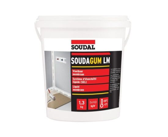 Жидкая изоляционная мембрана Soudal Soudagum LM 1.3 кг